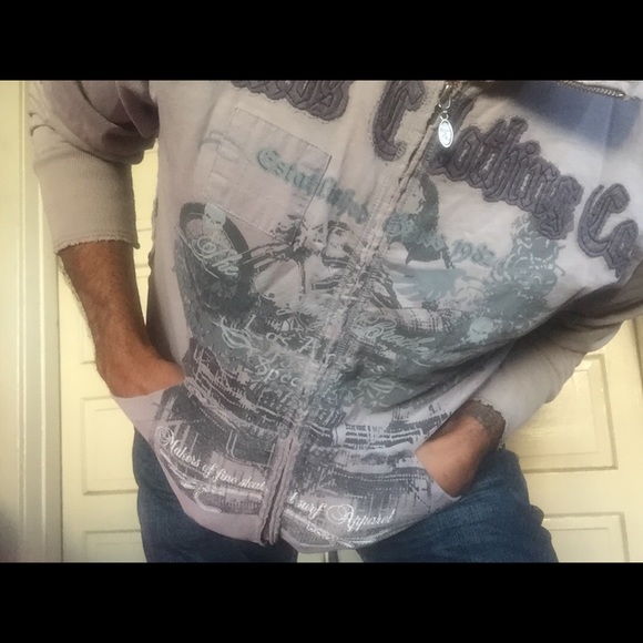 Micros gray zipper sweat - Picture 4 of 8